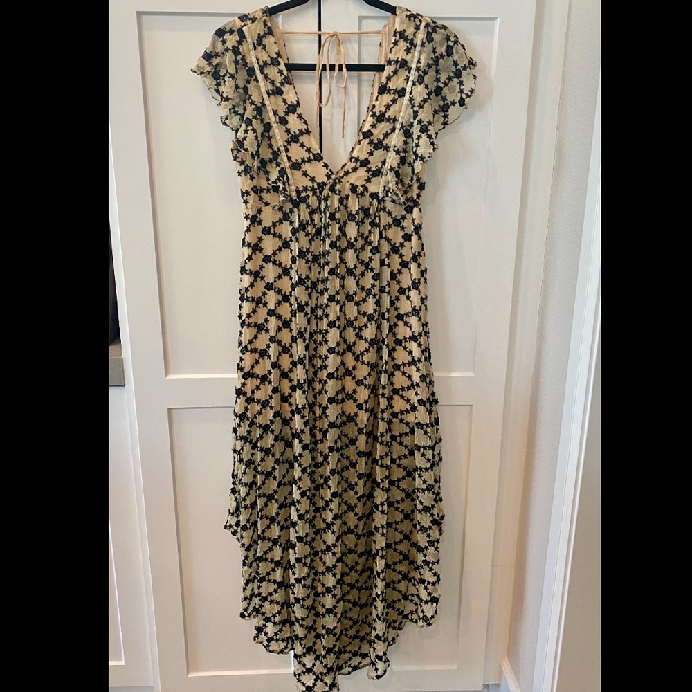 Free People Embroidered Flowy Dress